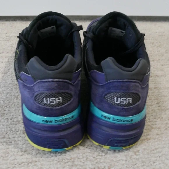 New Balance Mens 992 Made in USA 'Black Purple' Athletic Shoes~ - Picture 7 of 13